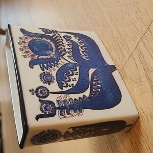 Vintage Berte Jessen Royal Copenhagen Square Porcelain Vase